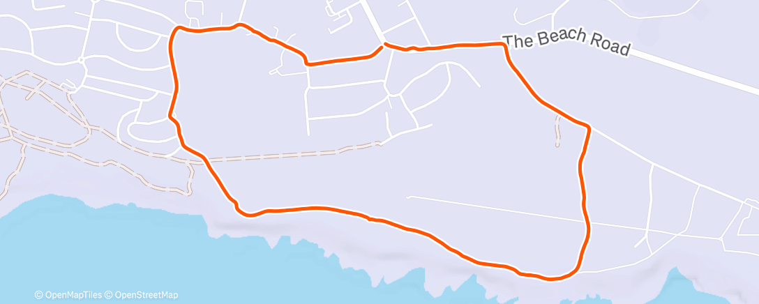 Map of the activity, Morning Run