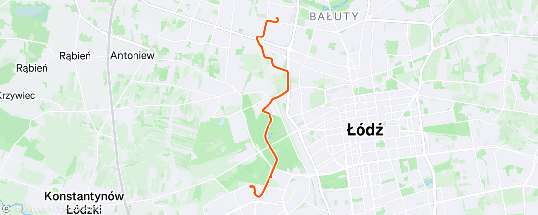 Map of the activity, Afternoon Ride