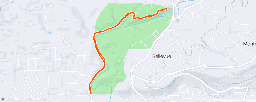 Map of the activity, Trail w/ Annette