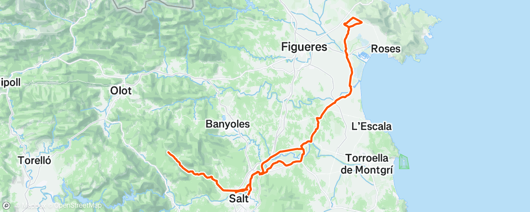 Map of the activity, Morning Ride