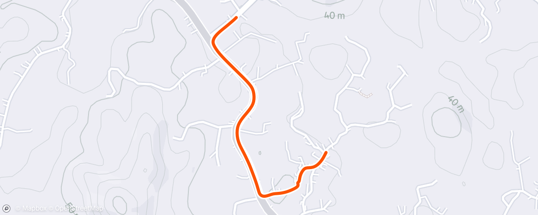 Map of the activity, Morning Walk