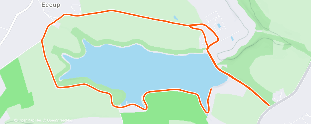 Map of the activity, Morning Run