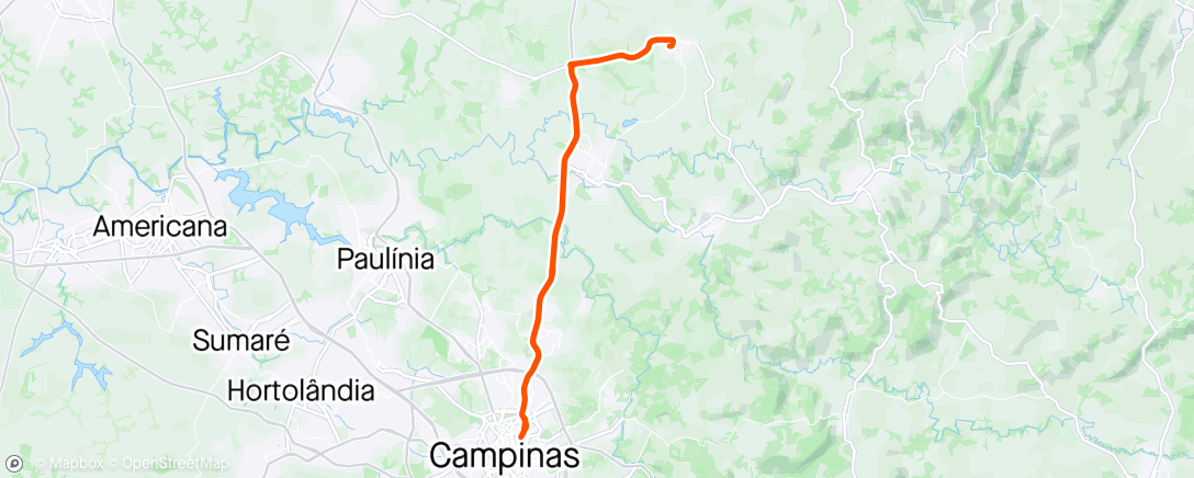 Map of the activity, Visita a 7° corrida d iradentes