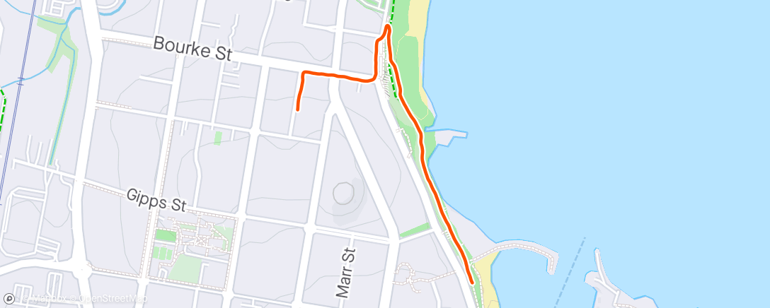 Mapa de la actividad (Night Walk)