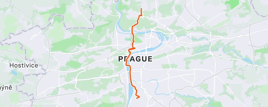 Map of the activity, 6x1km