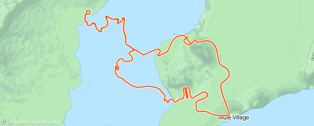 Mapa da atividade, Zwift - Group Ride: PACK Social + KOM After Party (D) on Volcano Flat in Watopia