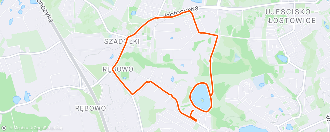 Map of the activity, Easy 6km