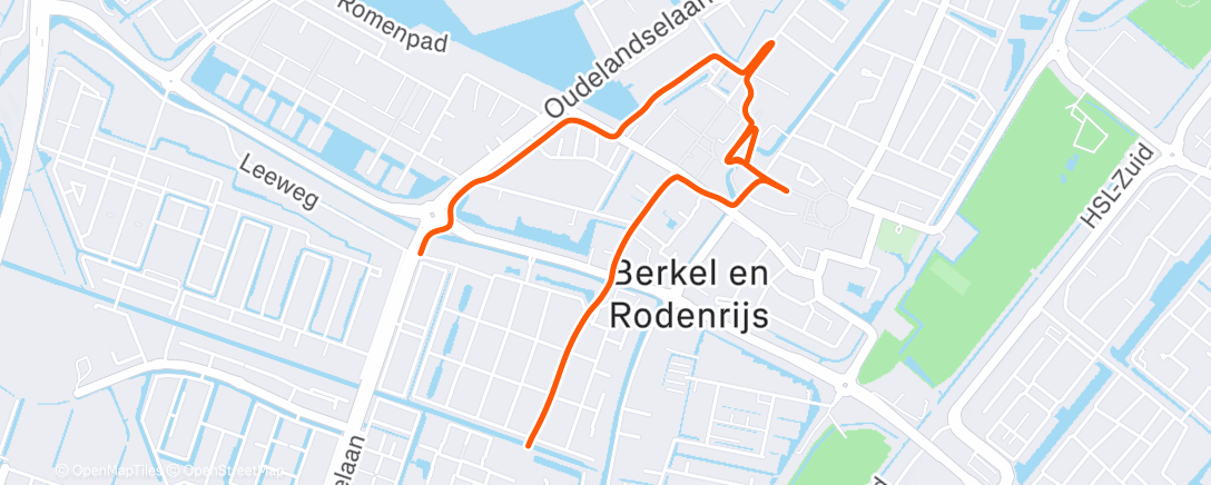 Map of the activity, Lunch Walk