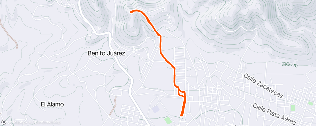 Map of the activity, Noche Rodar