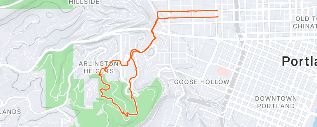 Mapa de la actividad (Afternoon Trail Run)