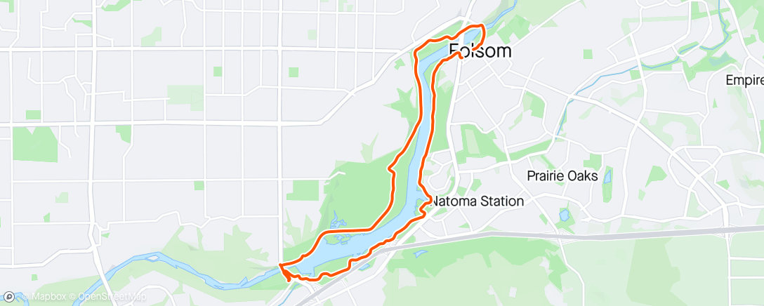 Map of the activity, Folsom Pedal Quest