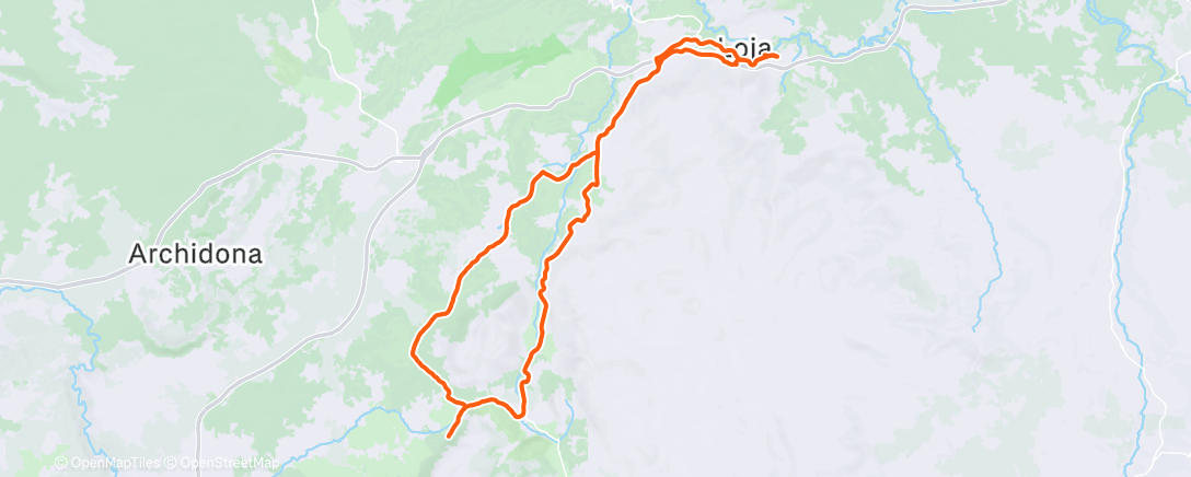 Map of the activity, Loja , cien caños, Loja