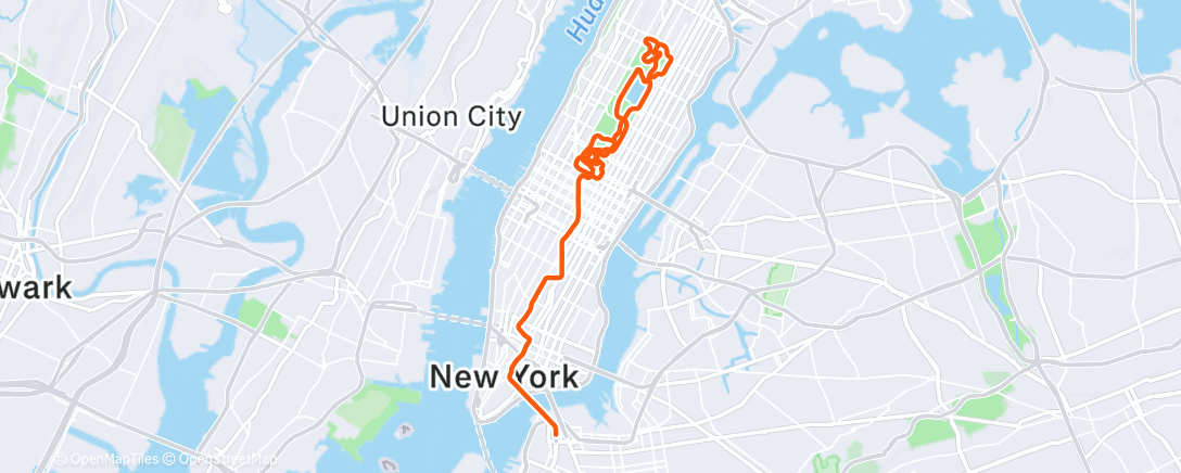 Map of the activity, Zwift - Zwift Academy Tri:  Bike Workout 2 | Aerobic Threshold Development on Grand Central Circuit in New York