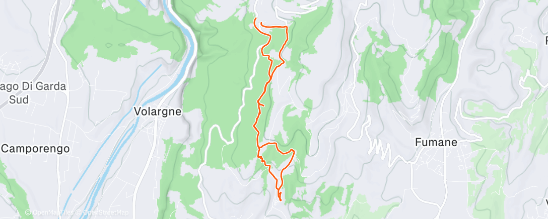 Map of the activity, Lunch Hike