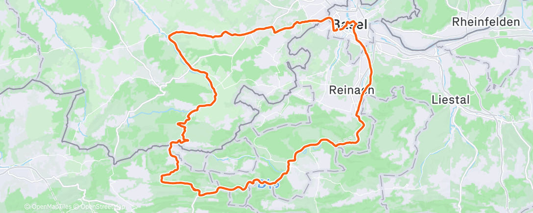 Map of the activity, Flat VCC sunday (with the gravel 😵‍💫)