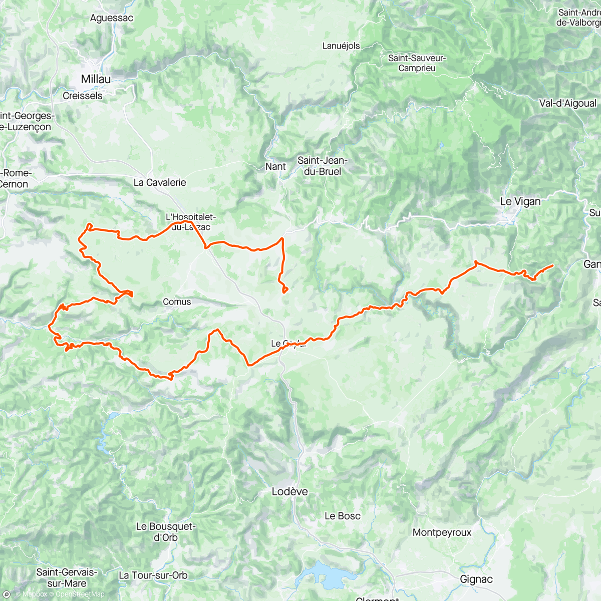 Map of the activity, Morning Gravel Ride