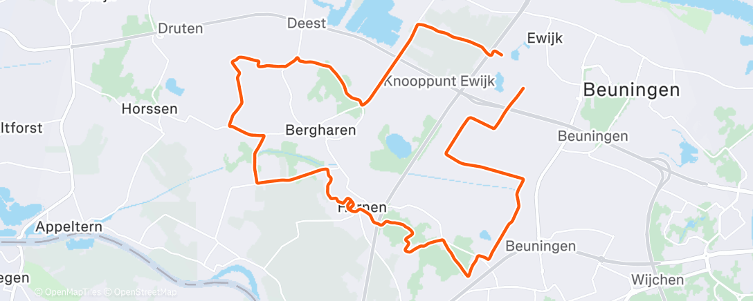 Map of the activity, Namiddagrit