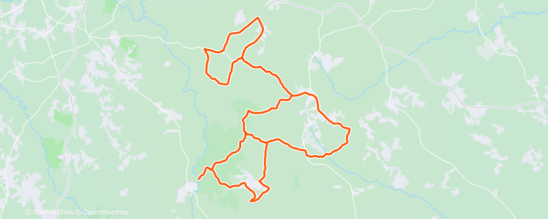 Map of the activity, Wolfskin - Scull Shoals