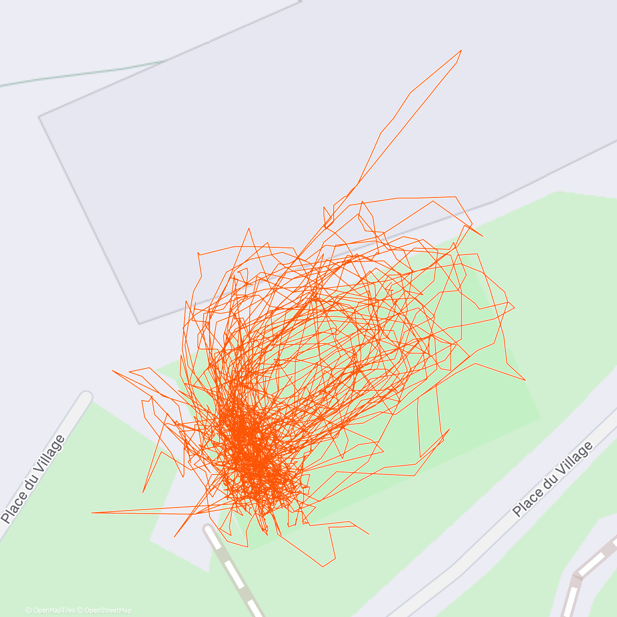 Map of the activity, Afternoon Ice Skate