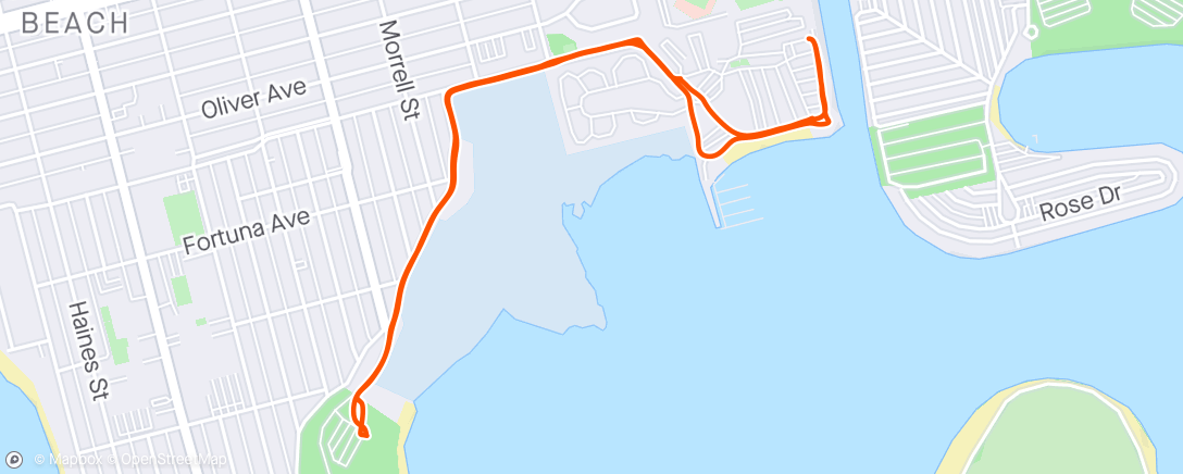 Map of the activity, Bay Walk