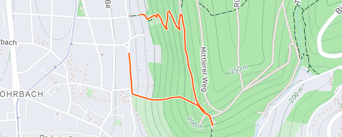 Map of the activity, Baby Stroller Hike