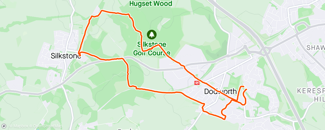Map of the activity, Dog walk to Pot House Hamlet
