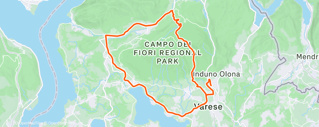 Map of the activity, Morning Ride
