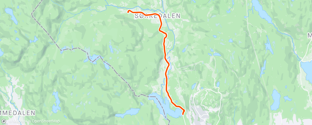 Map of the activity, TCK KM#1: ITT Sørkedalen