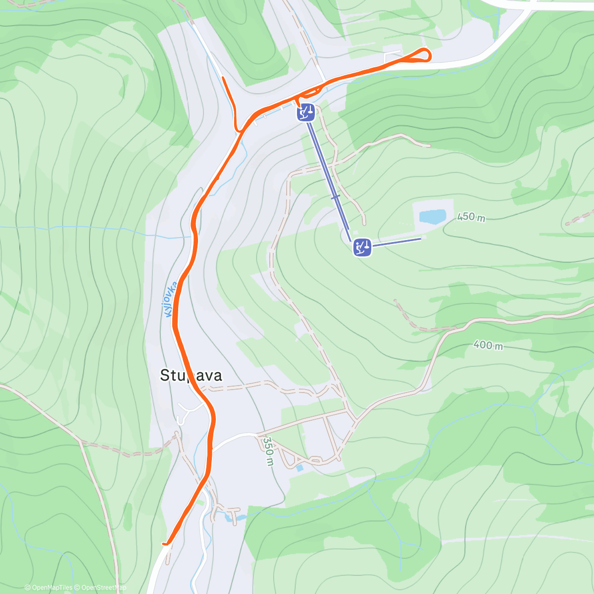 Карта физической активности (Afternoon Run)