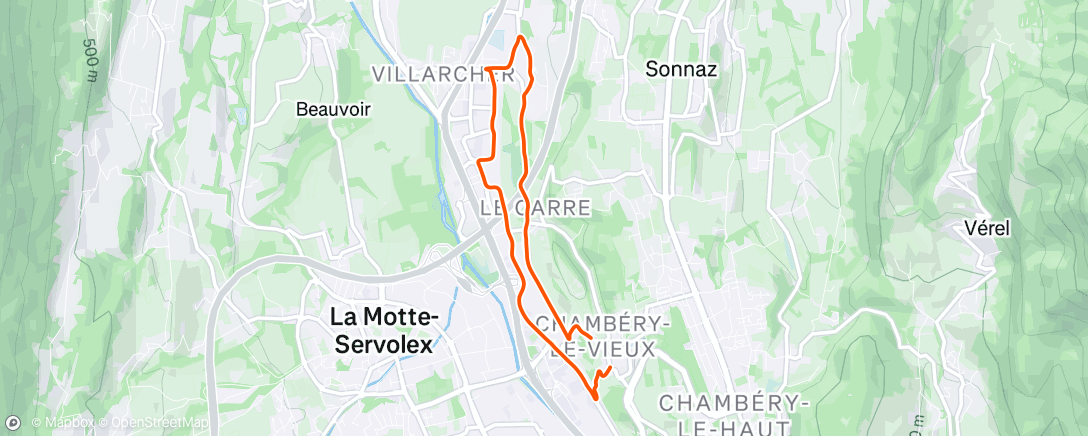 Map of the activity, Morning Ride