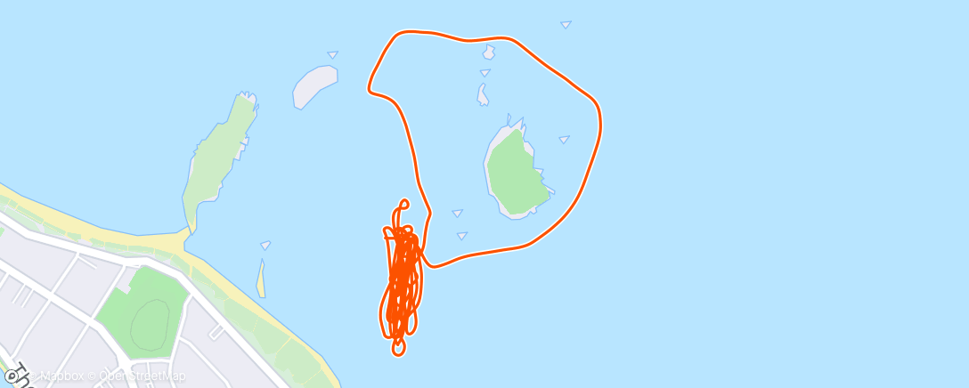 Mapa da atividade, Morning Kayaking