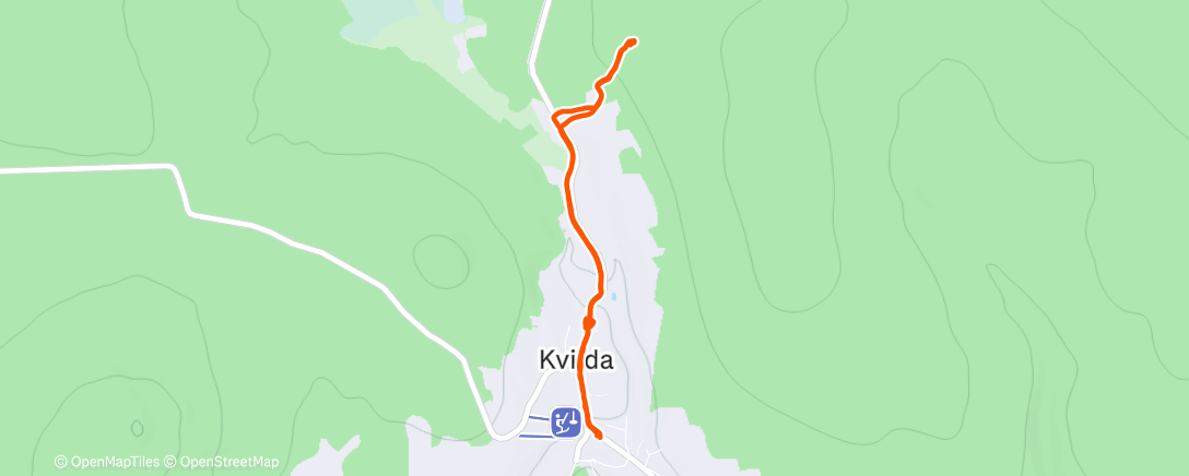 Map of the activity, Afternoon Hike