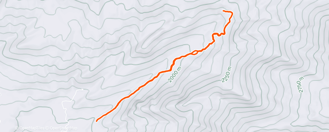 Map of the activity, Morning Hike