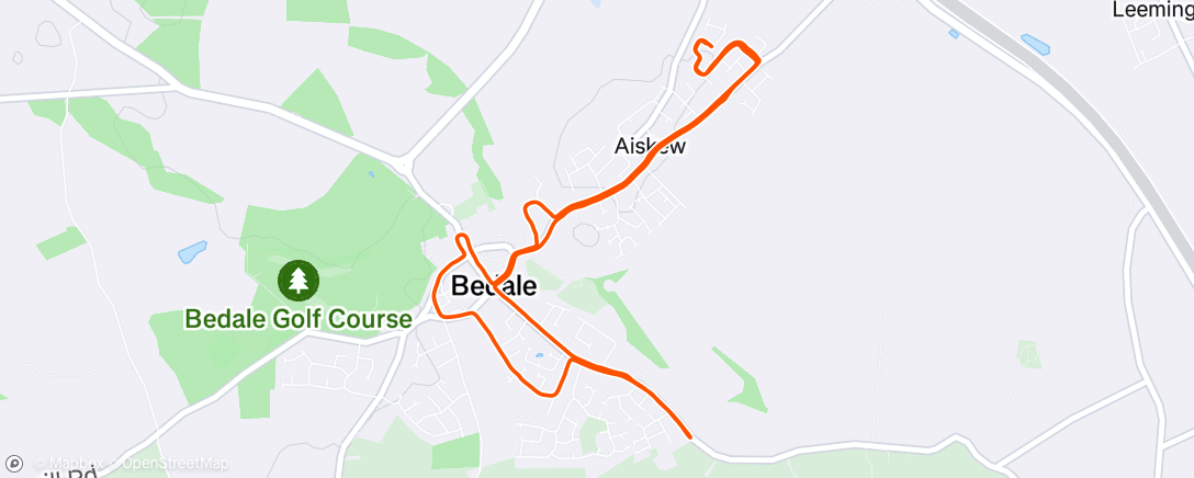 Mapa de la actividad (Luna’s run)