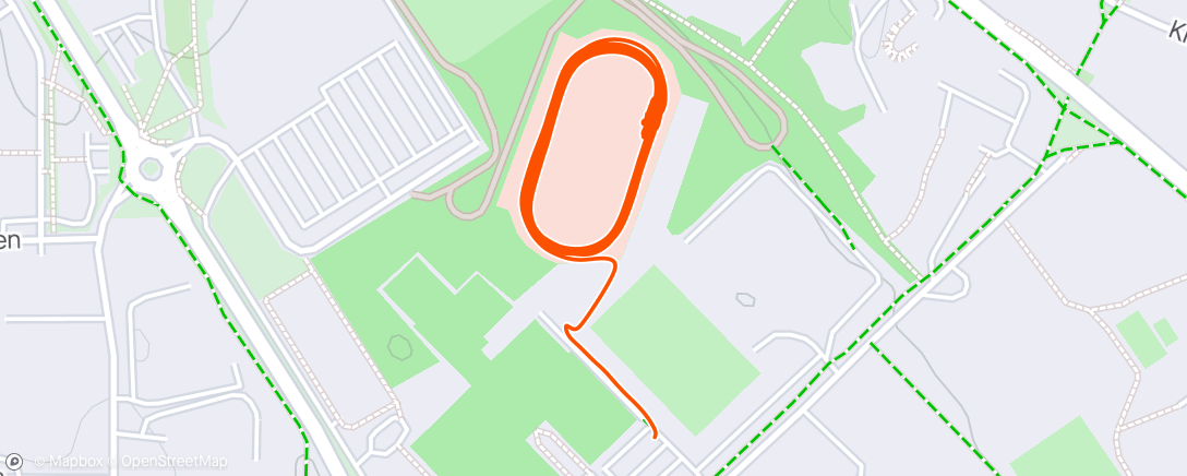 Map of the activity, 10 x 800m