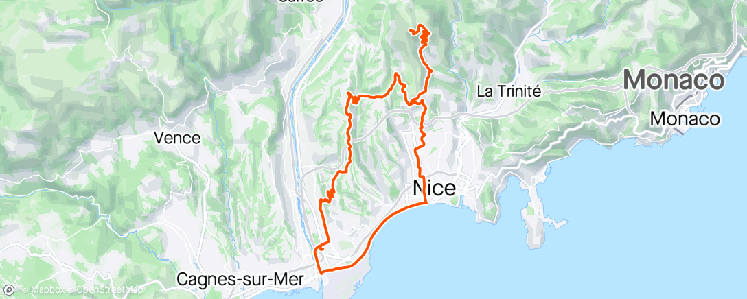 Map of the activity, Mont Chauve