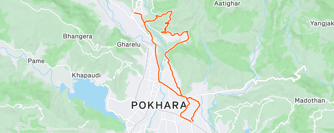 Map of the activity, Afternoon Mountain Bike Ride