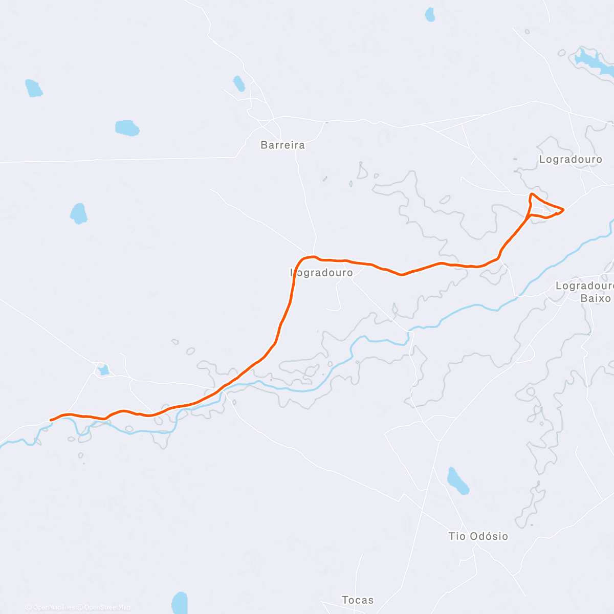 Map of the activity, Passeio