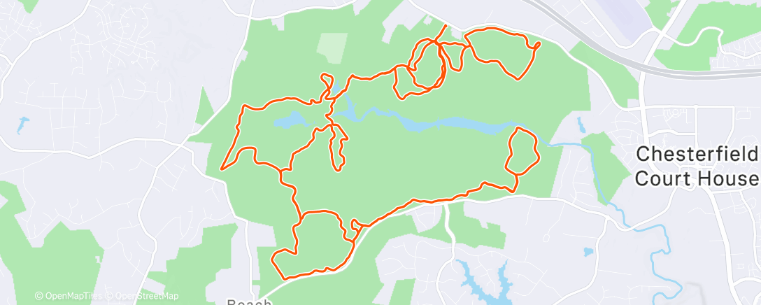 Map of the activity, Boxing Day chunky supreme