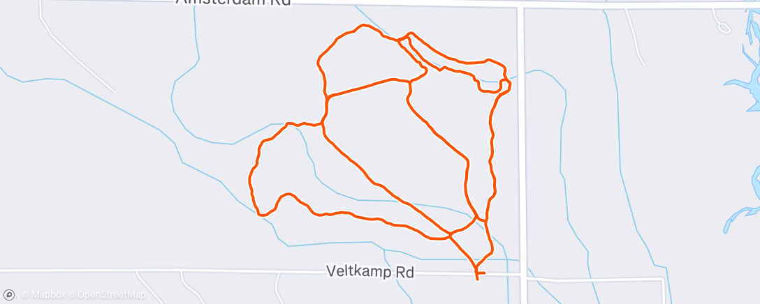 Map of the activity, Evening Walk
