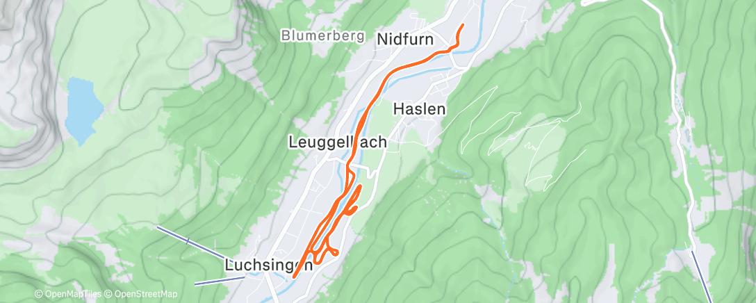 Map of the activity, Ski Nordisch am Nachmittag