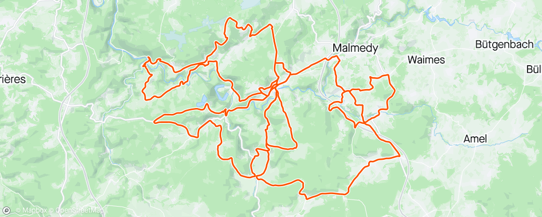 Map of the activity, Flèche Ardennaise