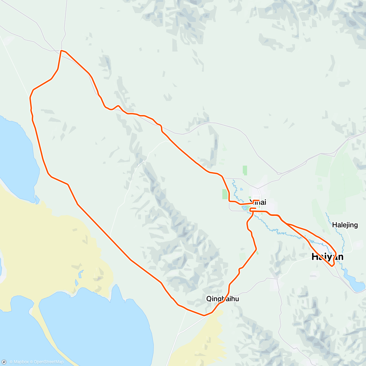 Map of the activity, Stage 8 - Final Tour of Qinghai Lake