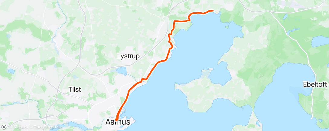 Mappa dell'attività Bicicleta de gravilla vespertina