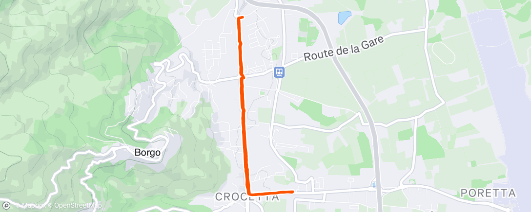 Map of the activity, Marche le matin