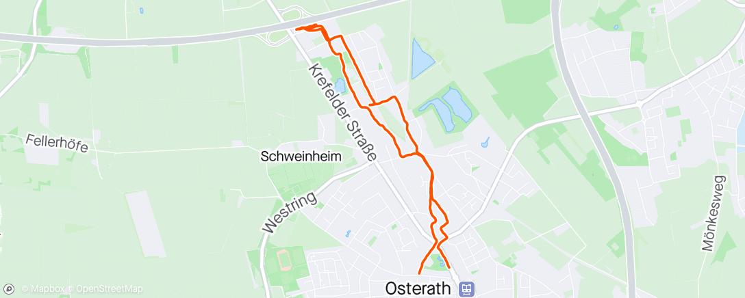 Mappa dell'attività Spaziergang am Abend