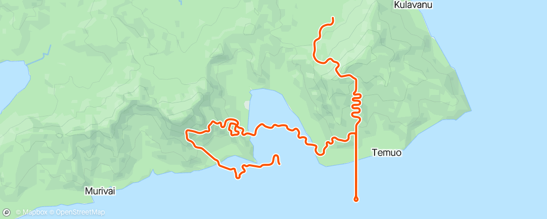 Map of the activity, Zwift - heat training