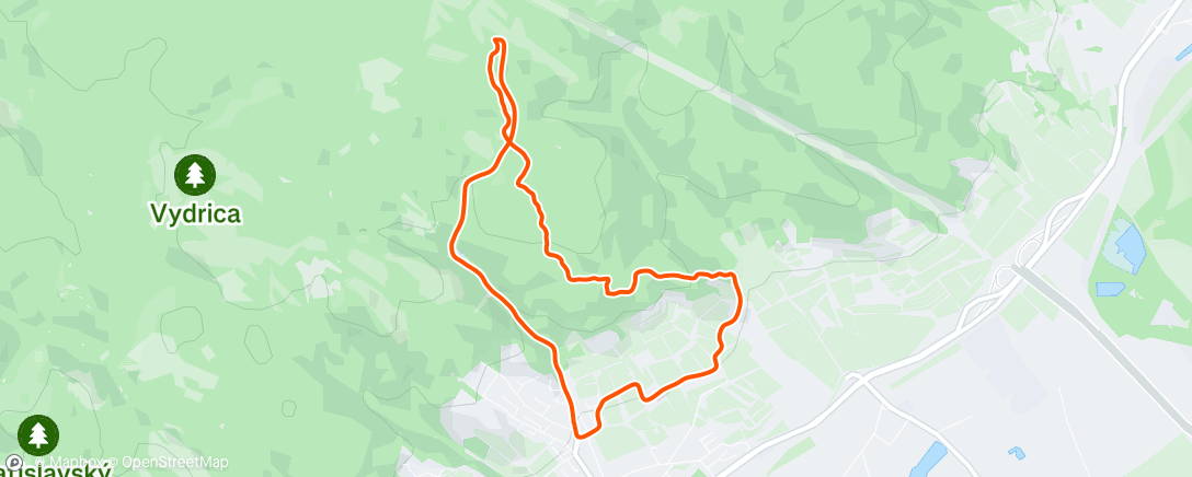 Map of the activity, Afternoon Ride