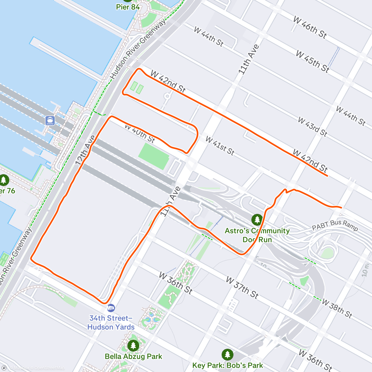 Map of the activity, Chill dog walk