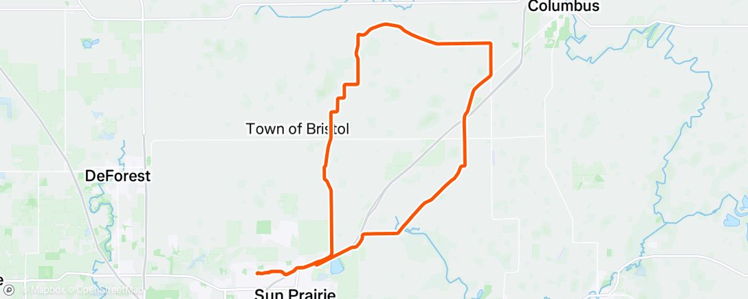 Map of the activity, Hurry home before the rain